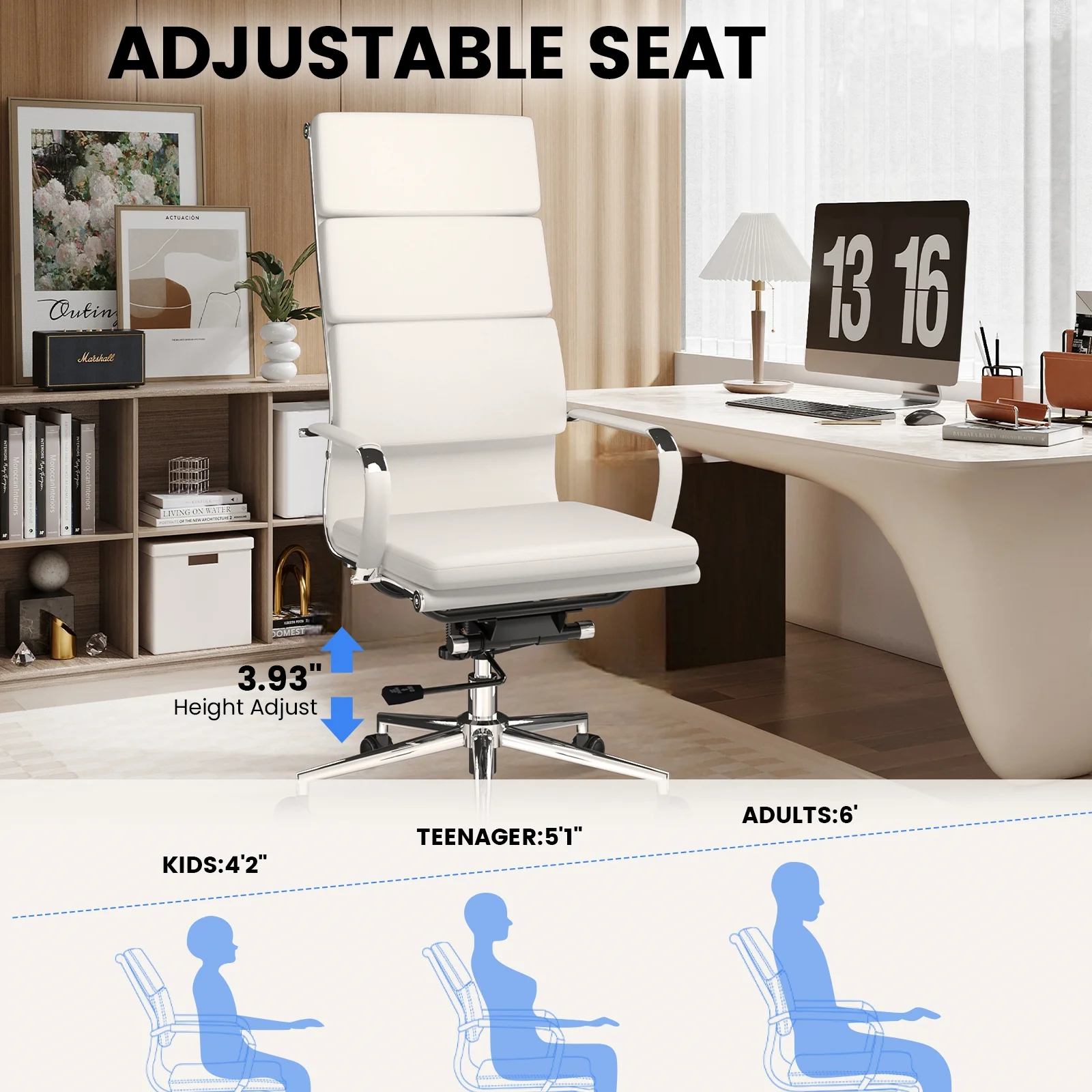 COMHOMA High Back Cushioned Office Chair CH018 - Image 3