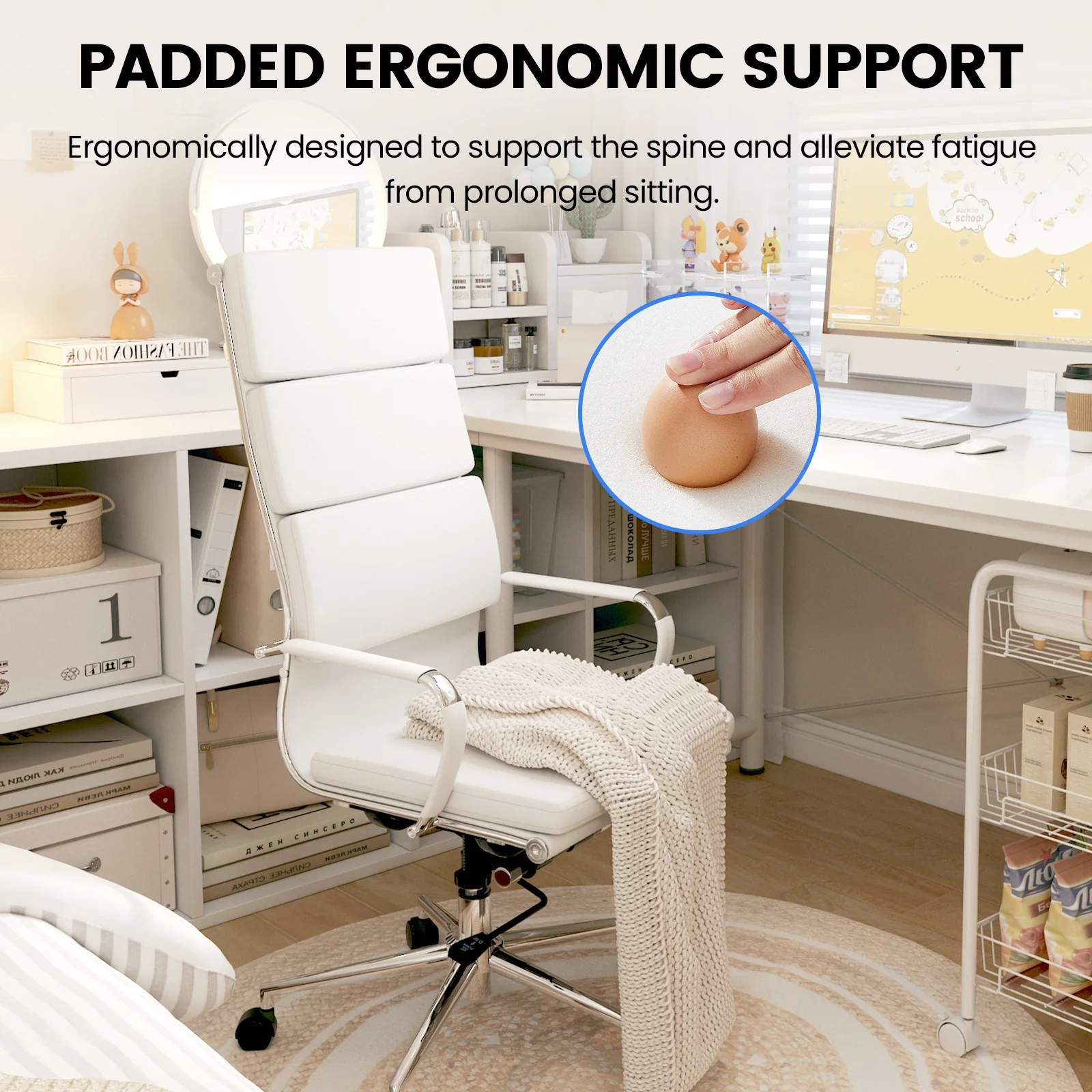 COMHOMA High Back Cushioned Office Chair CH018 - Image 6