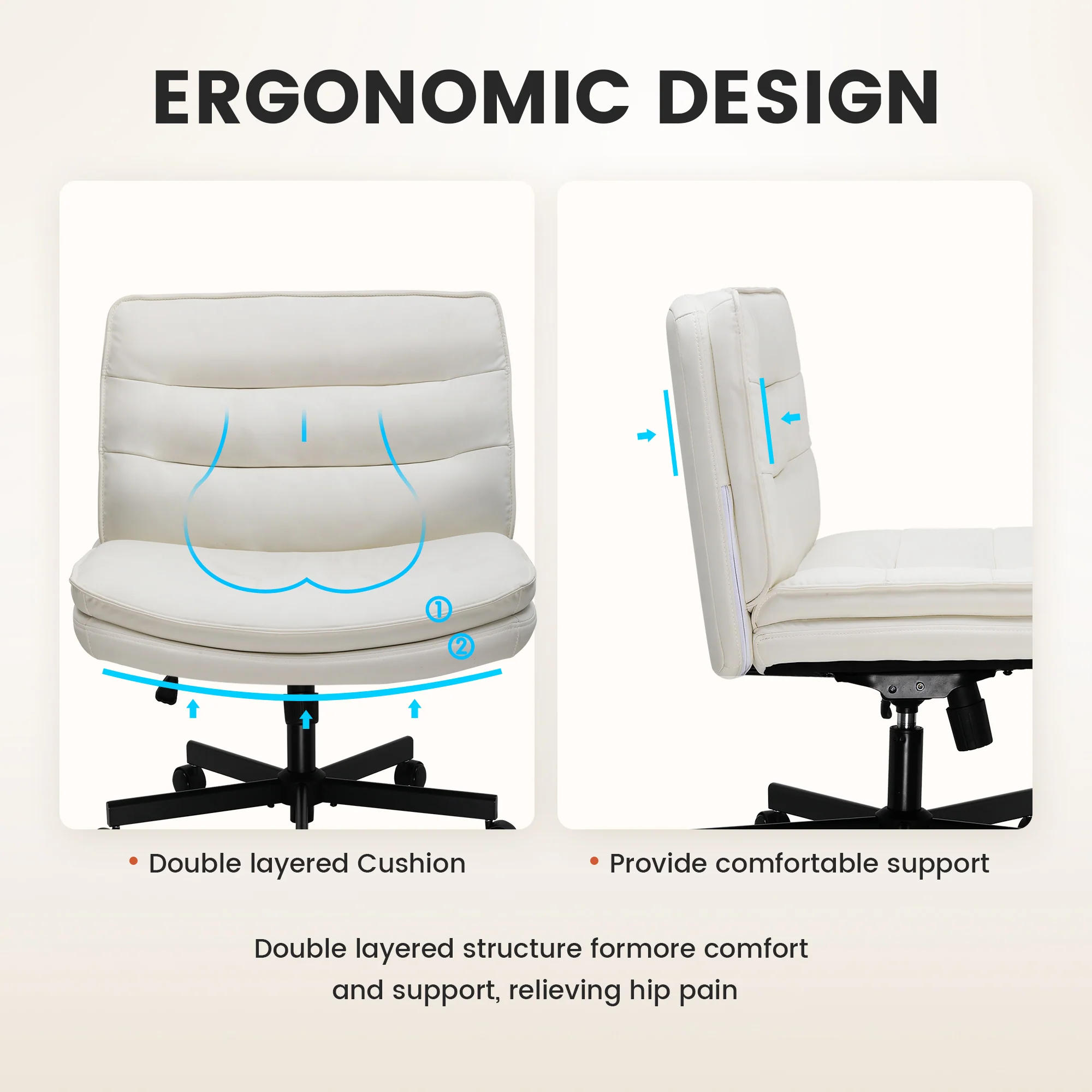 Cross Legged Chair CH310 - Image 9
