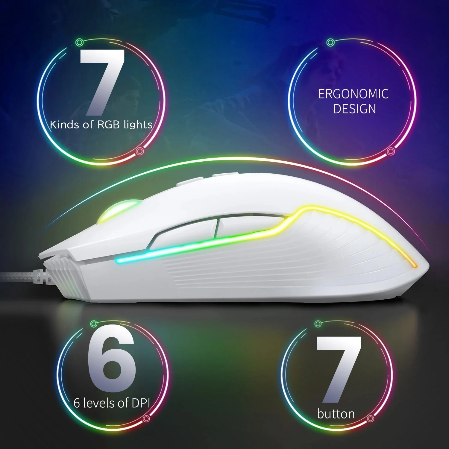 Gaming Wired RGB Mouse CW905 - Image 17