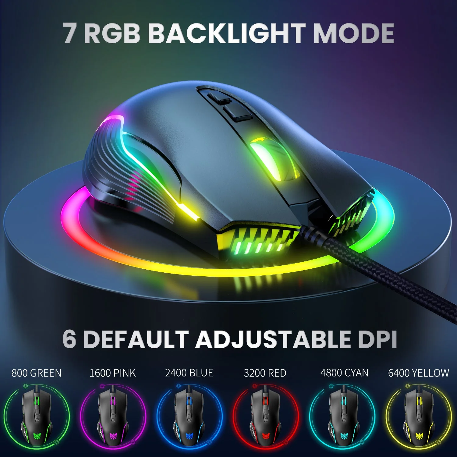 Gaming Wired RGB Mouse CW905 - Image 4
