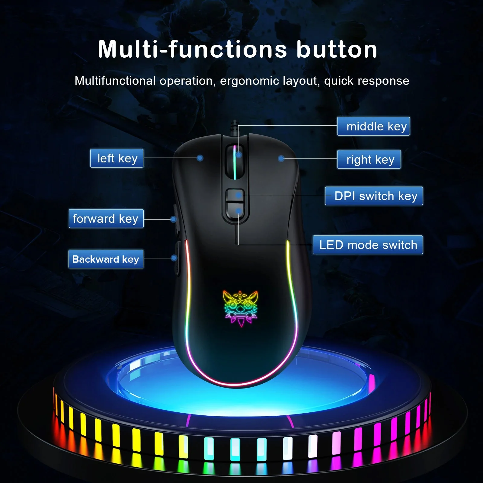 RGB Wired Gaming Mouse CW907 - Image 19
