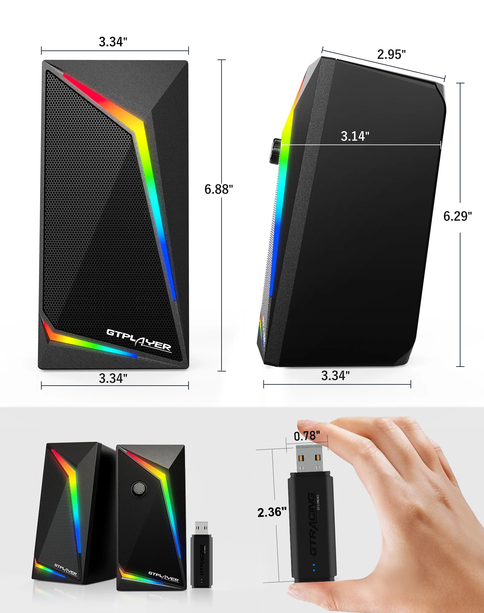 Gaming Bluetooth Lynck Speaker GT-Spker 2 - Image 4