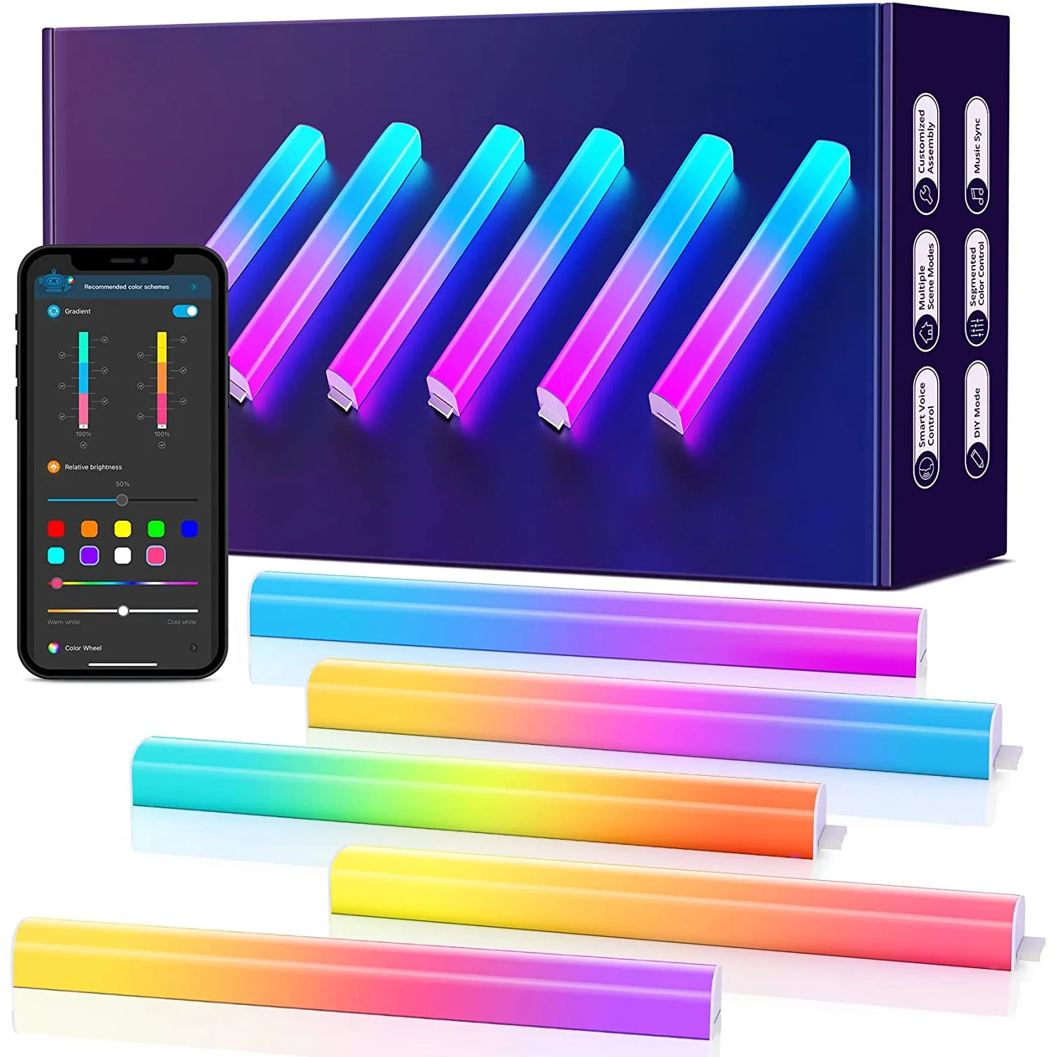 Led Wall Light Ambiance Smart Light (6Pcs) - Image 3