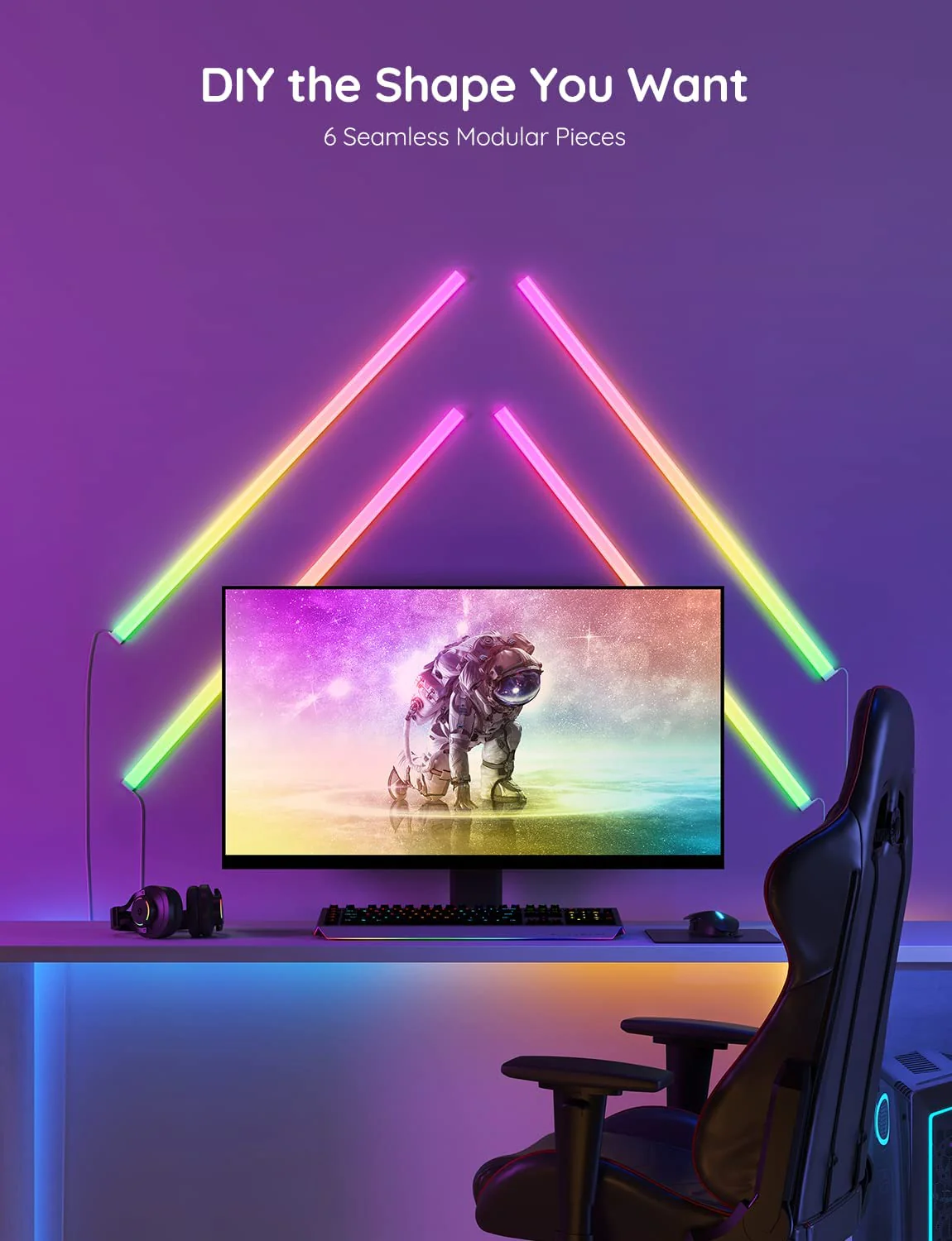 Led Wall Light Ambiance Smart Light (6Pcs) - Image 4