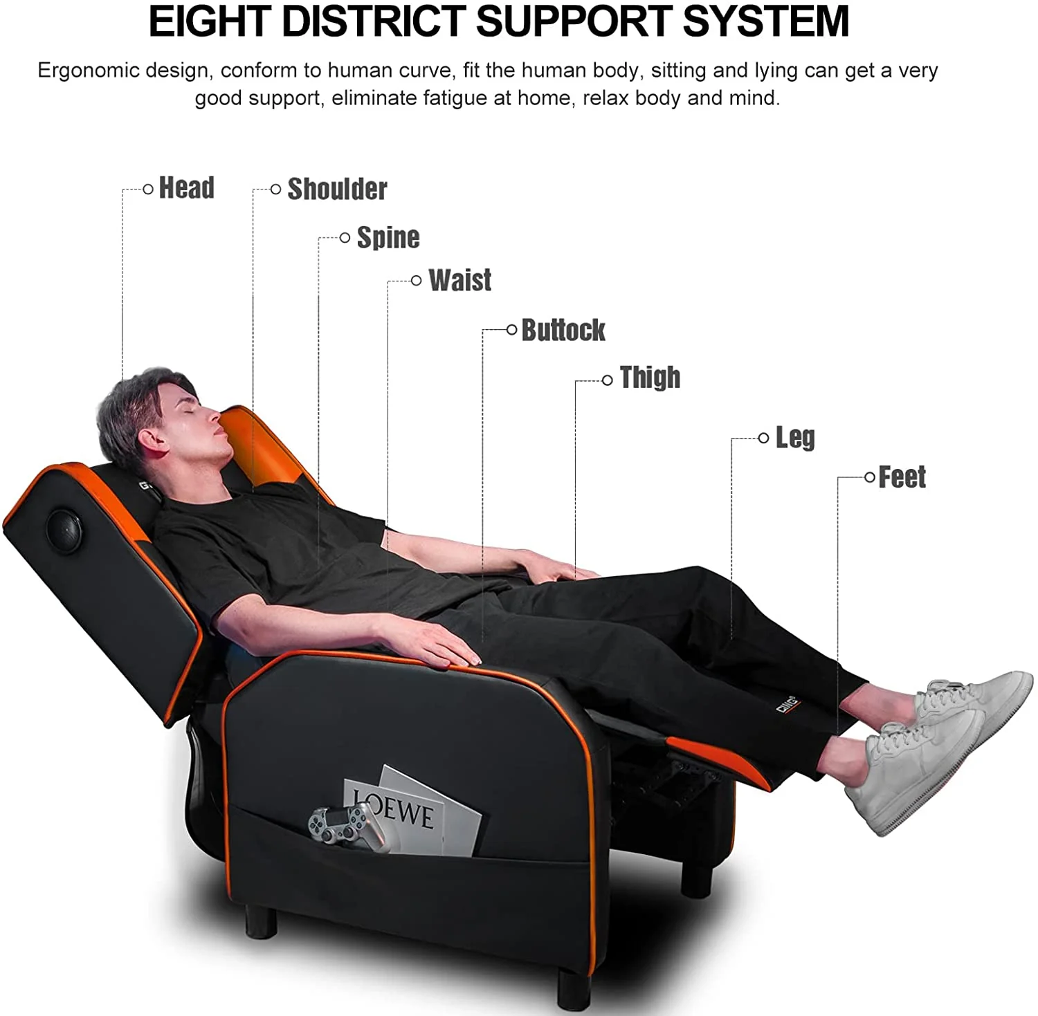 Gaming Recliner Chair GT208M - Image 16