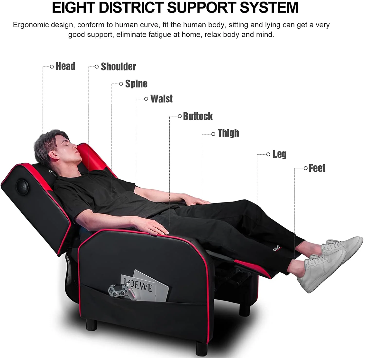 Gaming Recliner Chair GT208M - Image 23