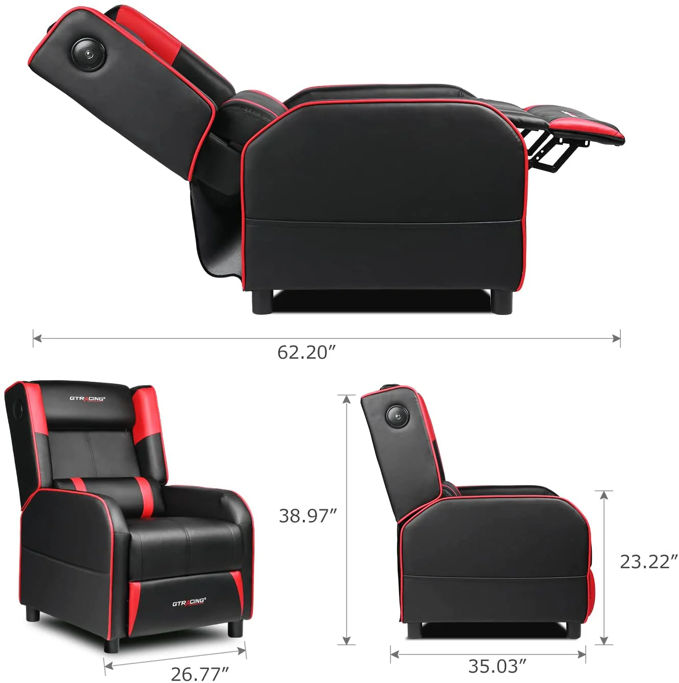 Gaming Recliner Chair GT208M - Image 26