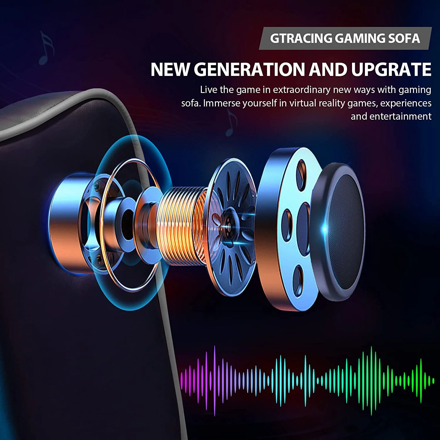 Gaming Recliner Chair GT208M - Image 36