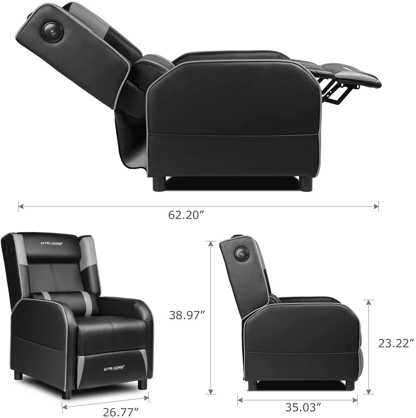 Gaming Recliner Chair GT208M - Image 41