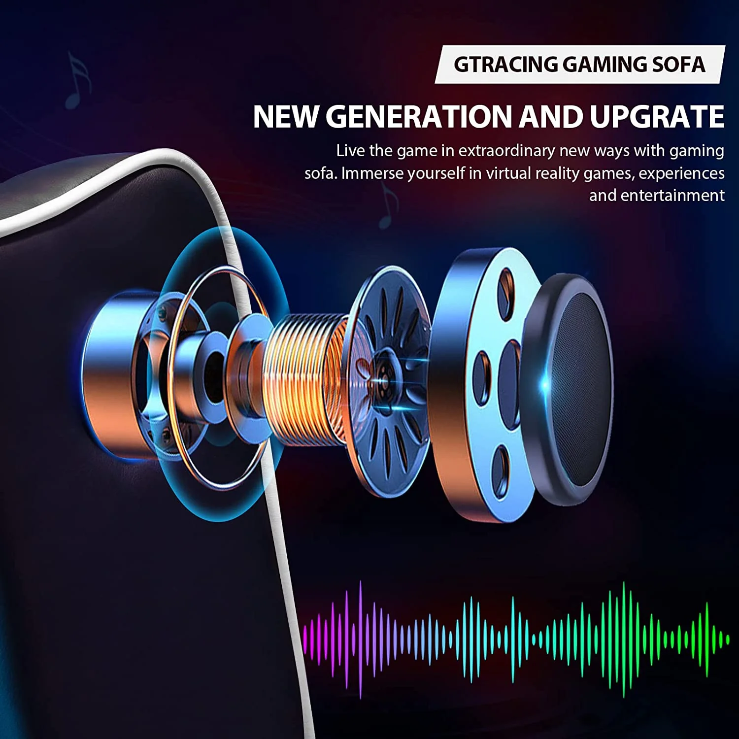 Gaming Recliner Chair GT208M - Image 6