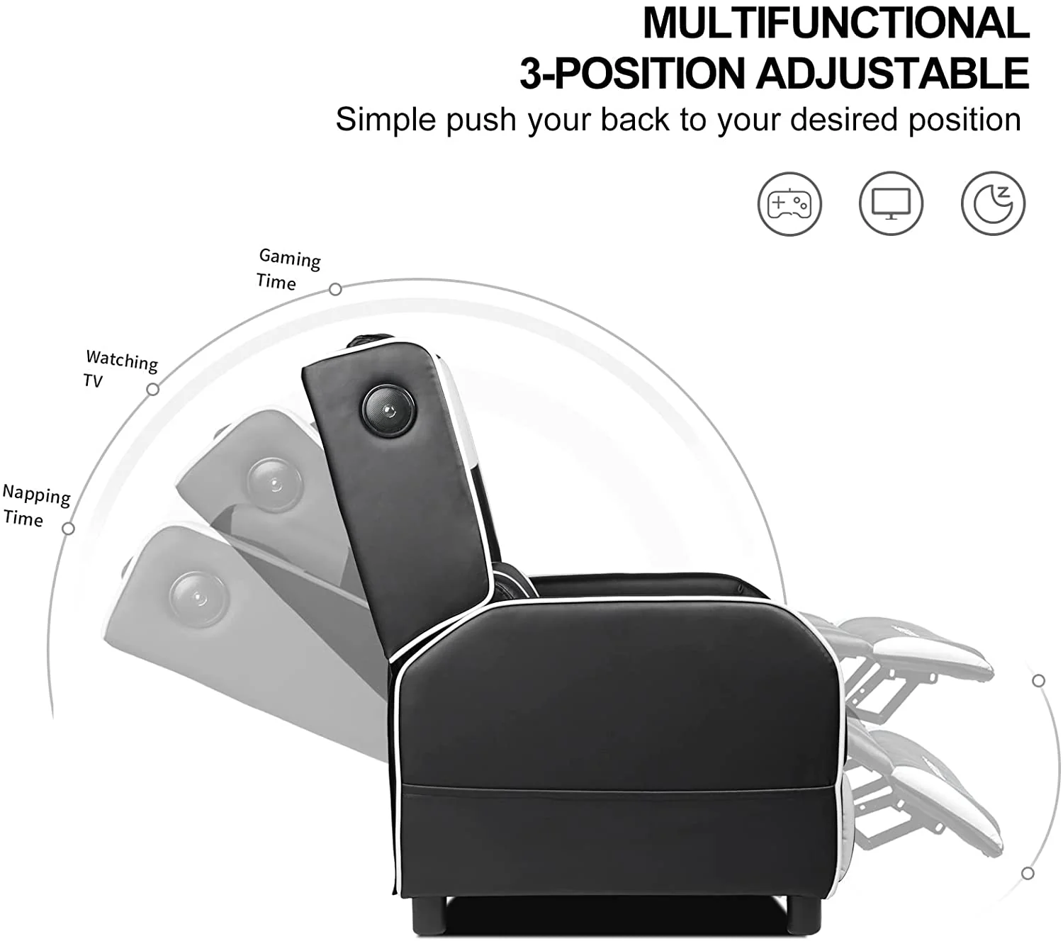 Gaming Recliner Chair GT208M - Image 7