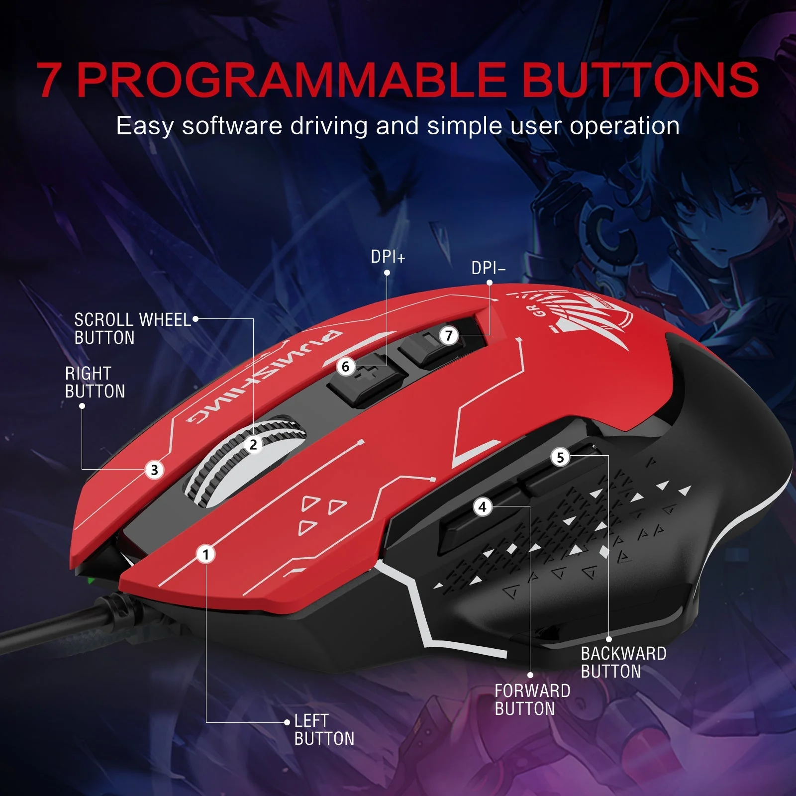 GTRACING X PGR Edition Gaming Mouse - Image 4