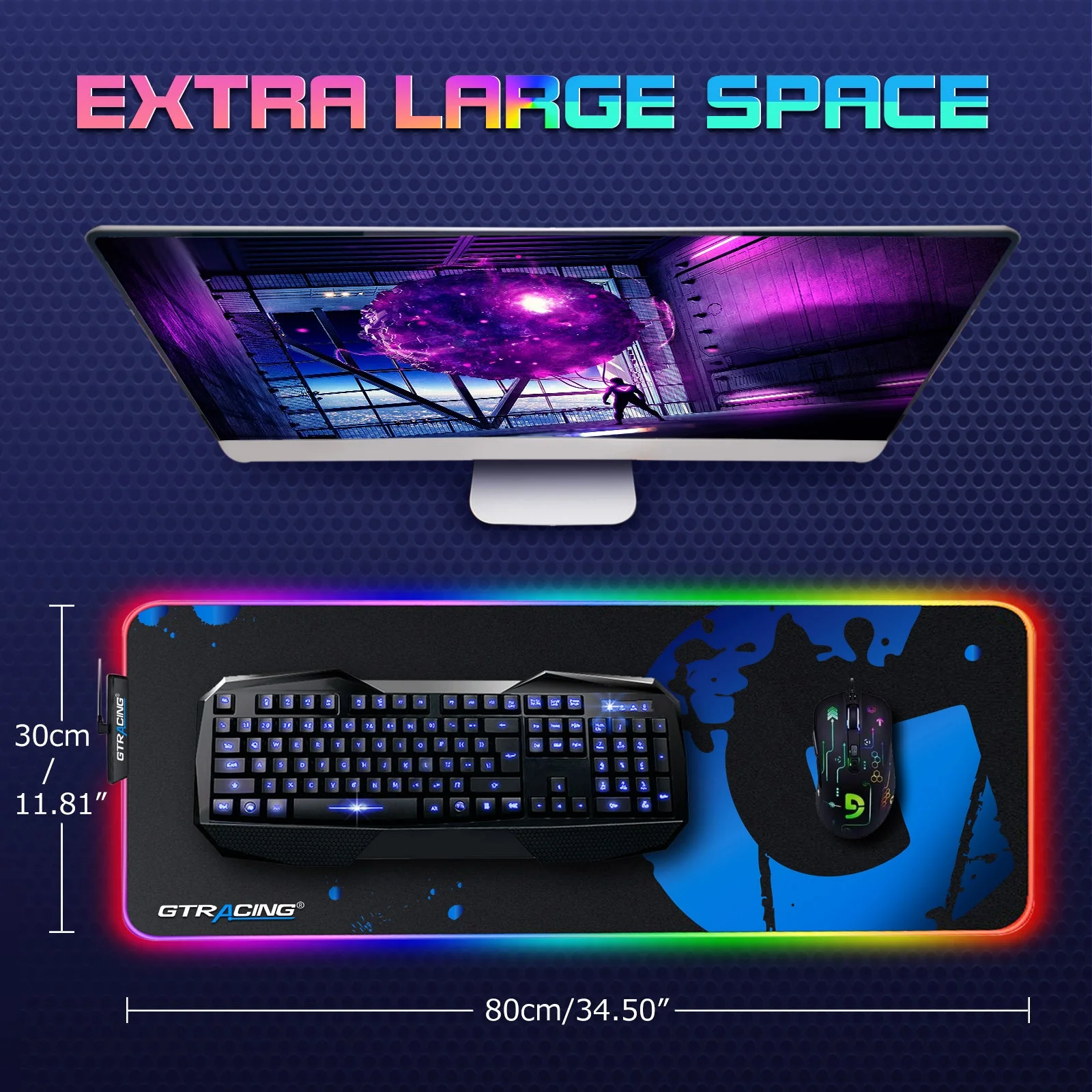 Gaming RGB Mouse Pad GT877 - Image 12