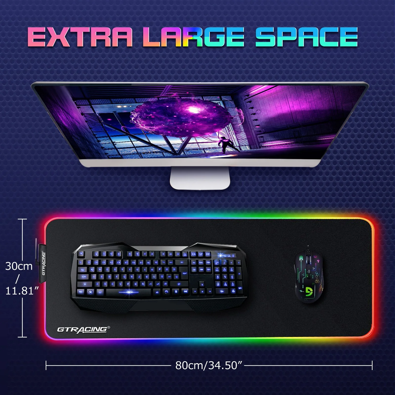 Gaming RGB Mouse Pad GT877 - Image 16