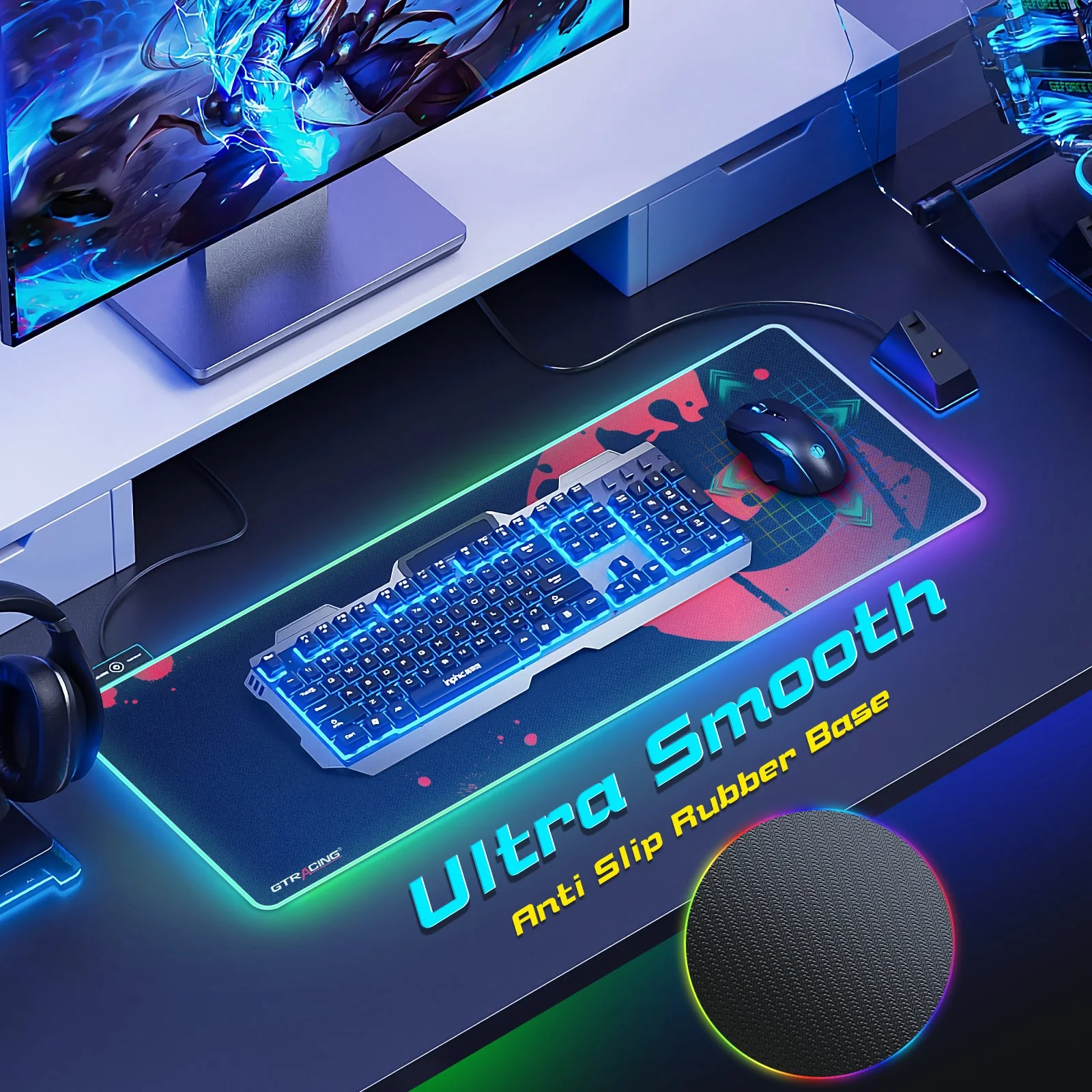 Gaming RGB Mouse Pad GT877 - Image 21
