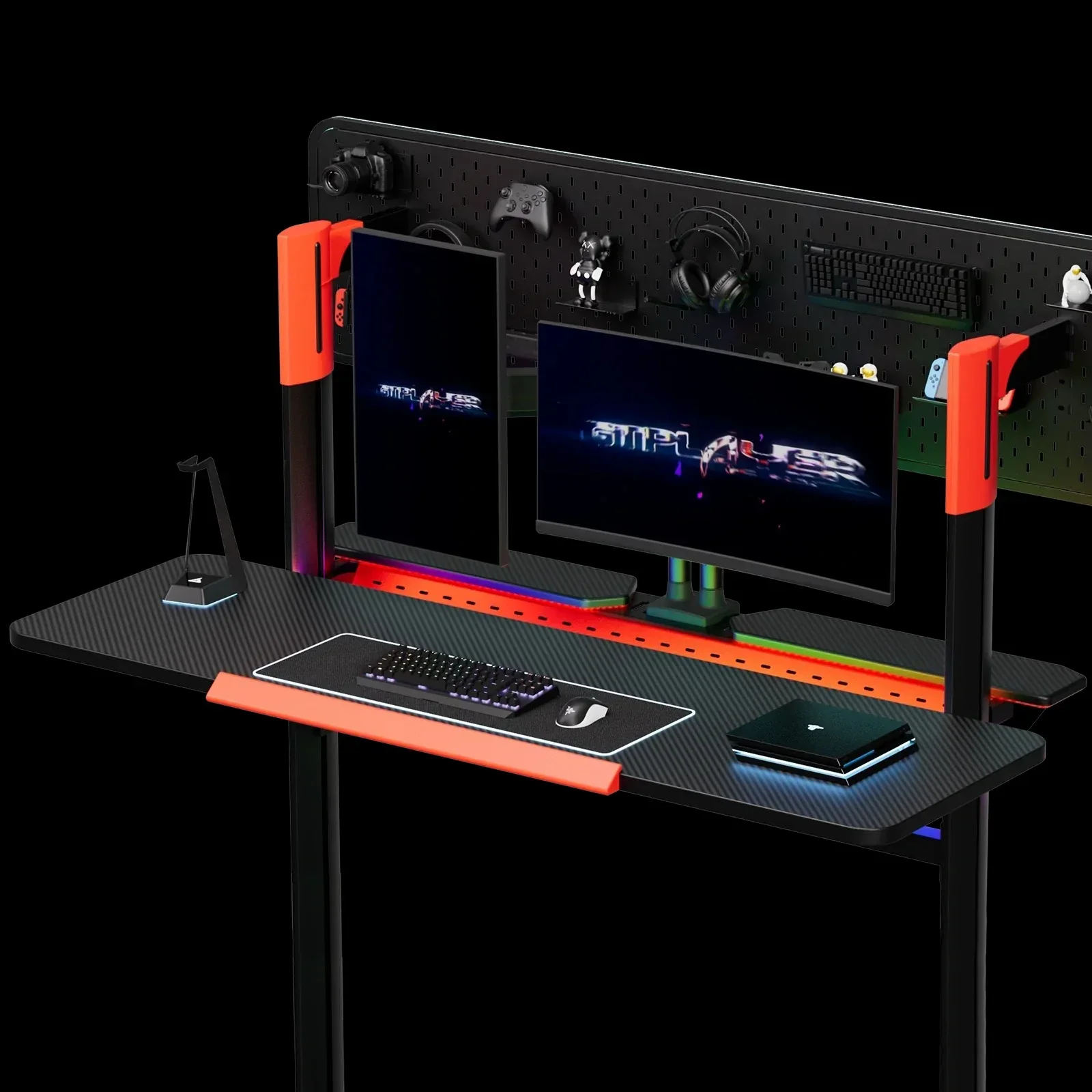Pillars Series Gaming Pegboard Desk GTP-430 - Image 5