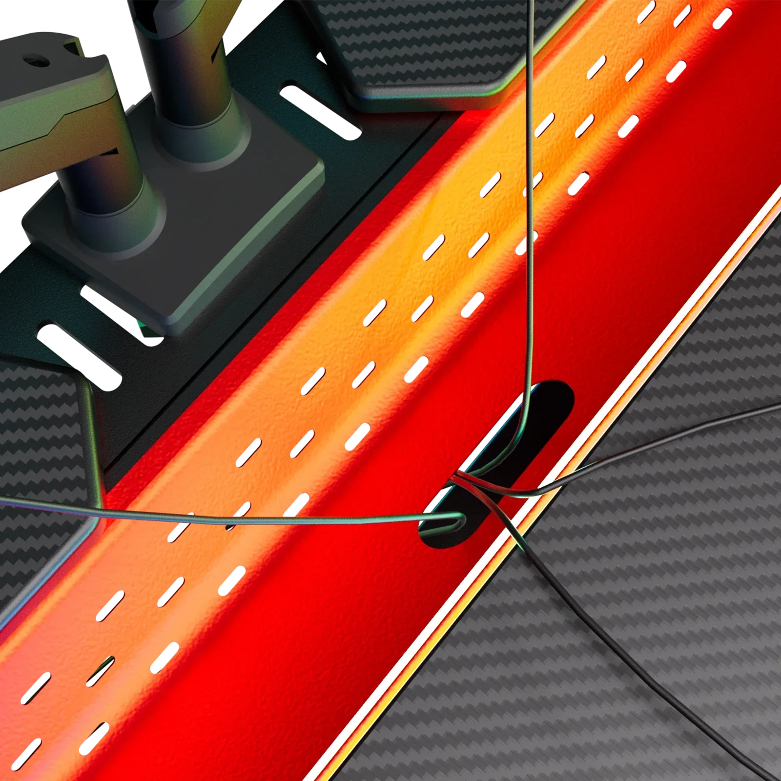 Pillars Series Gaming Pegboard Desk GTP-430 - Image 6