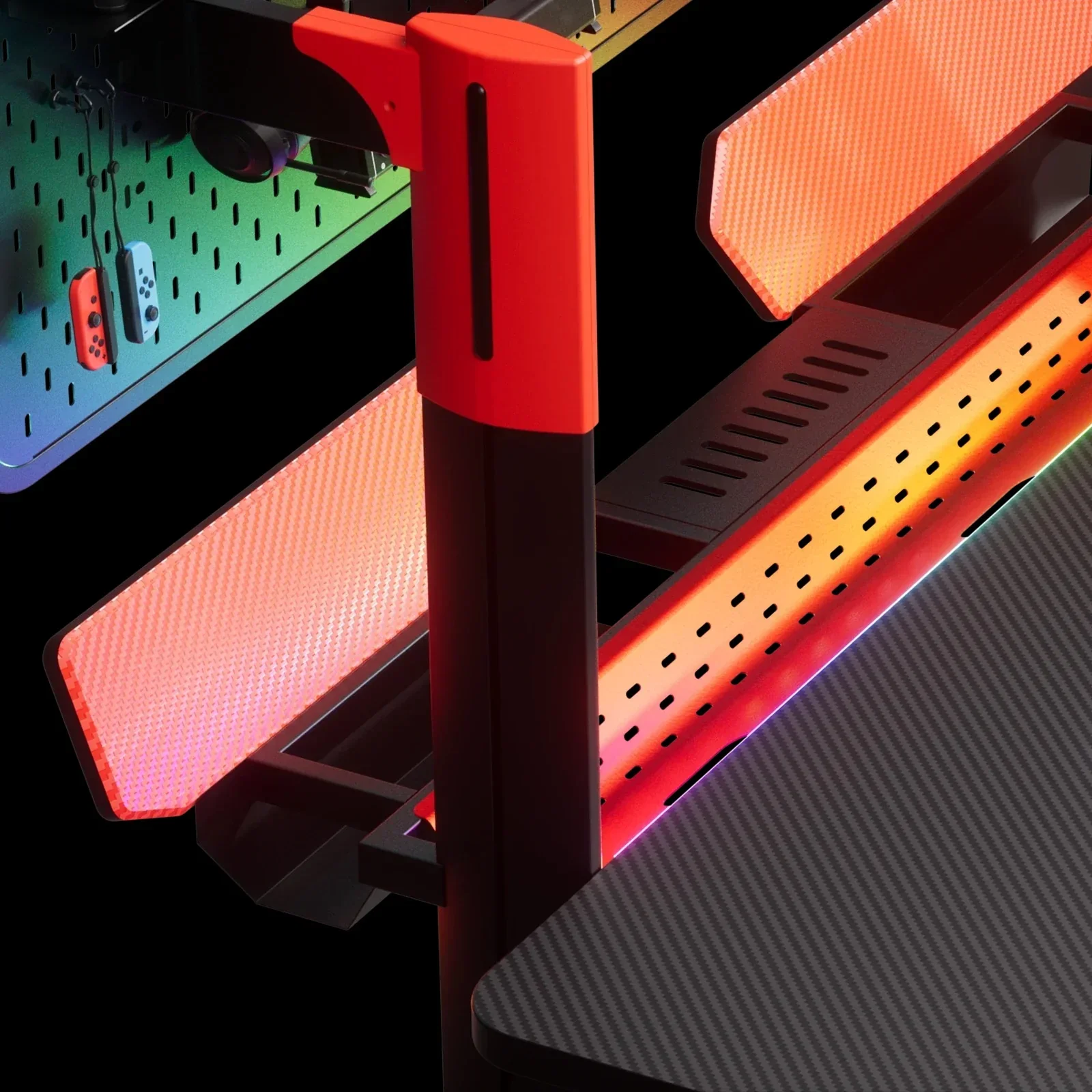 Pillars Series Gaming Pegboard Desk GTP-430 - Image 7