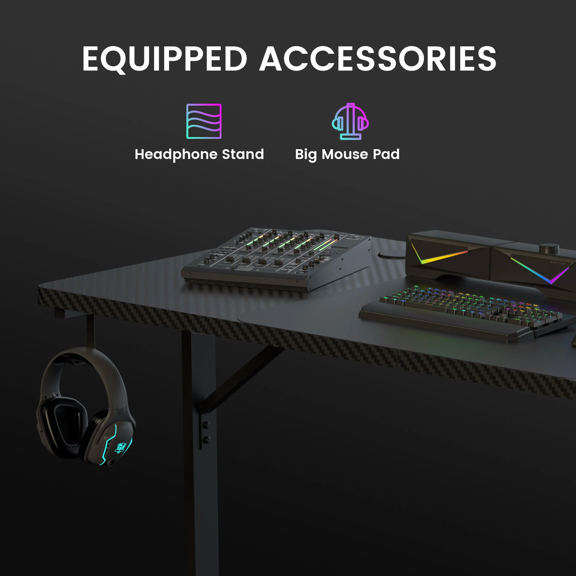 T -Shaped Series Gaming Desk GTP210 - Image 27