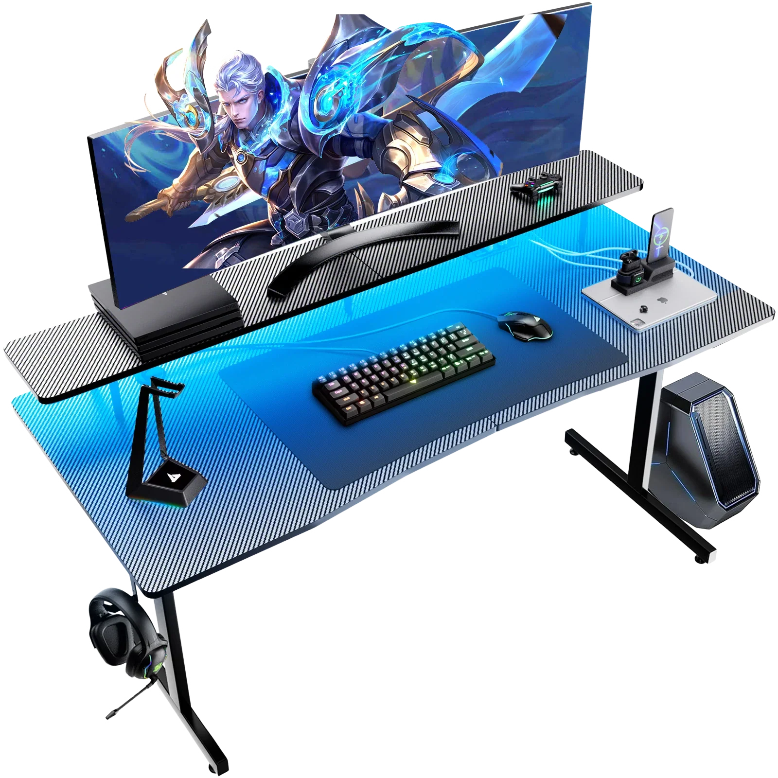 T -Shaped Series Gaming Desk GTP210 - Image 8