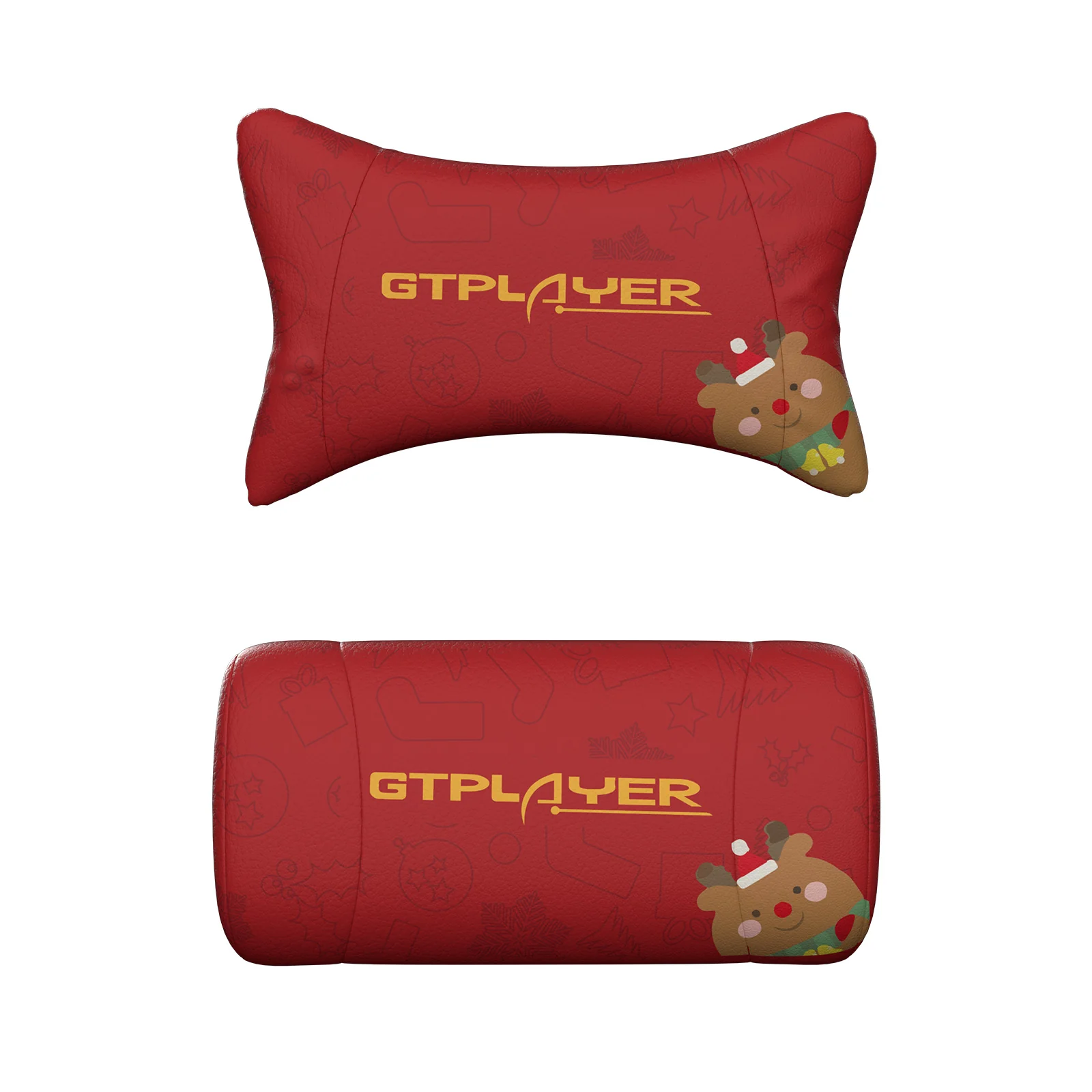GTRacing Customize Headrest Christmas Edition（Headrest and Lumbar Pillow Set） - Image 4
