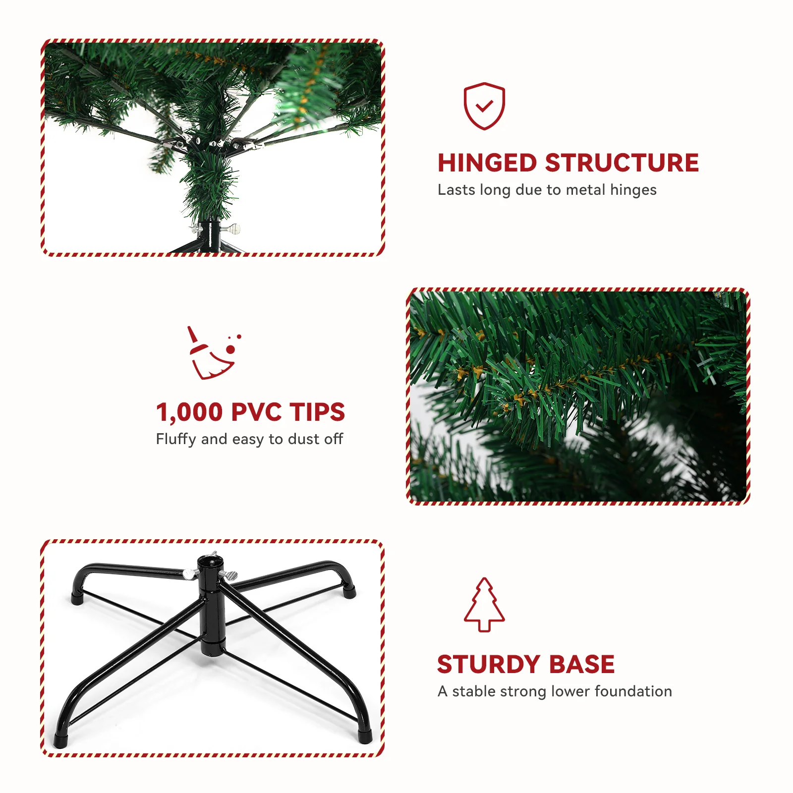 Artificial Christmas Pine Tree H-CT002 - Image 5