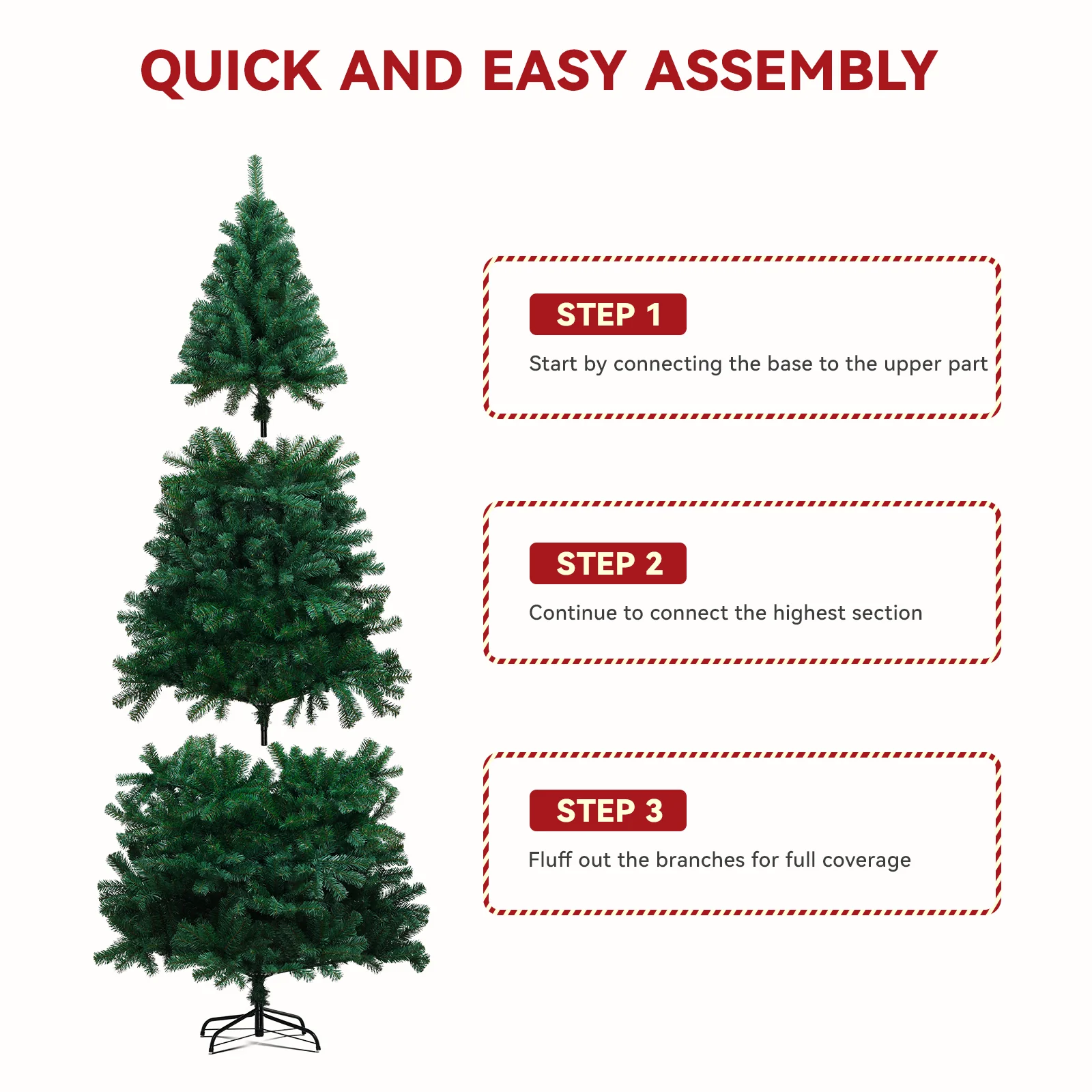 Artificial Christmas Pine Tree H-CT002 - Image 6