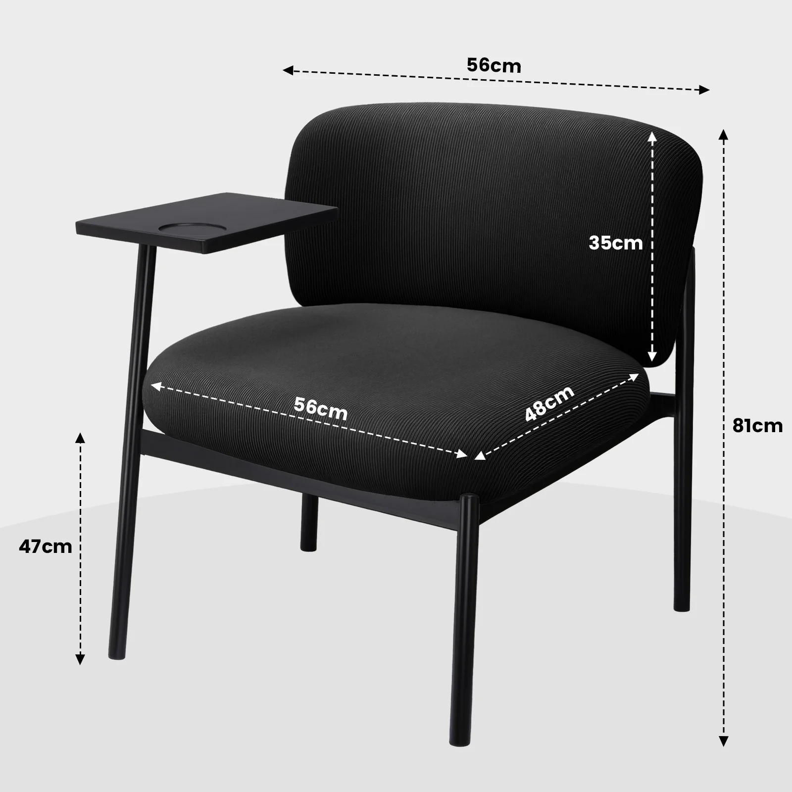 Accent Leisure Chair H80 - Image 3