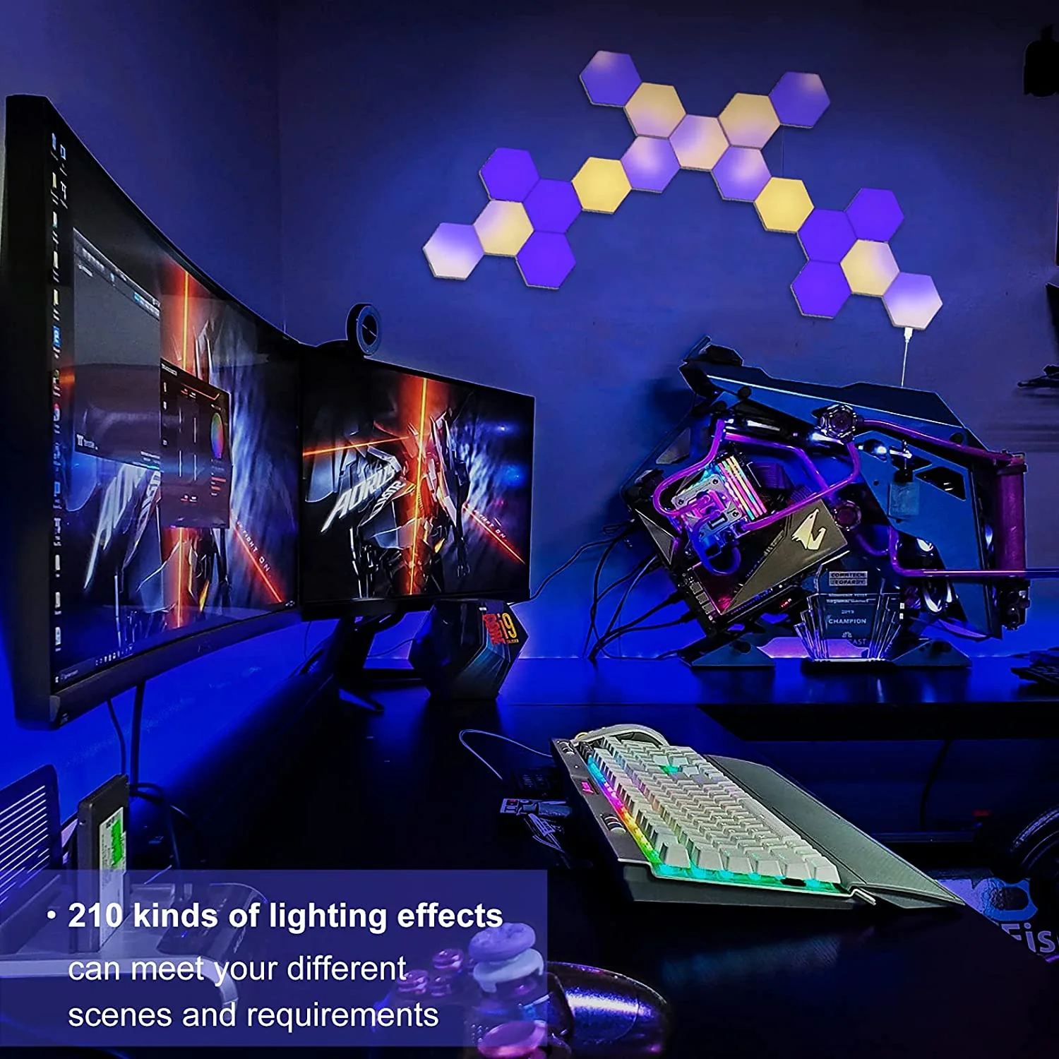 Hexagon LED Wall Light Panels  (10 Pack) - Image 10