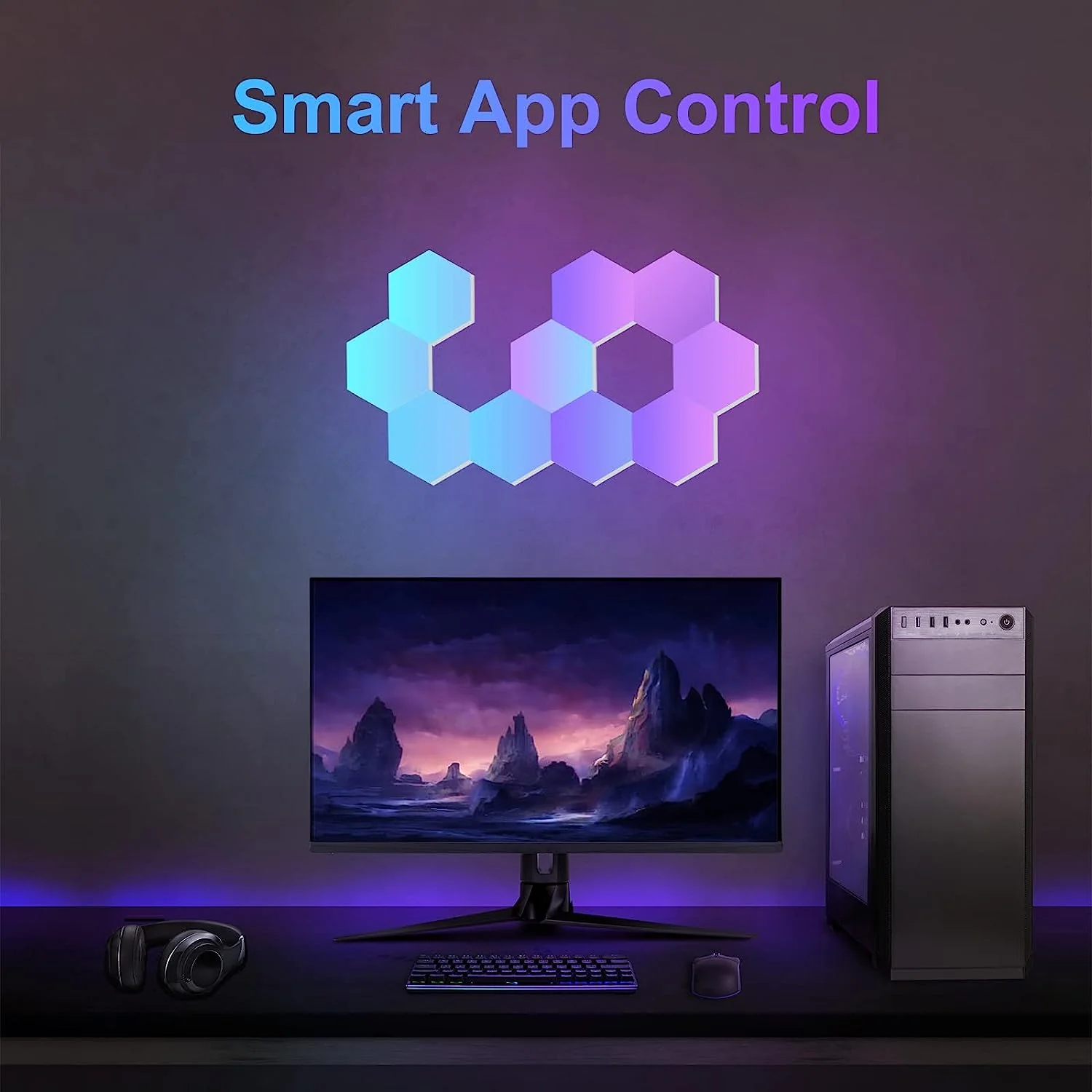 Hexagon LED Wall Light Panels  (10 Pack) - Image 6