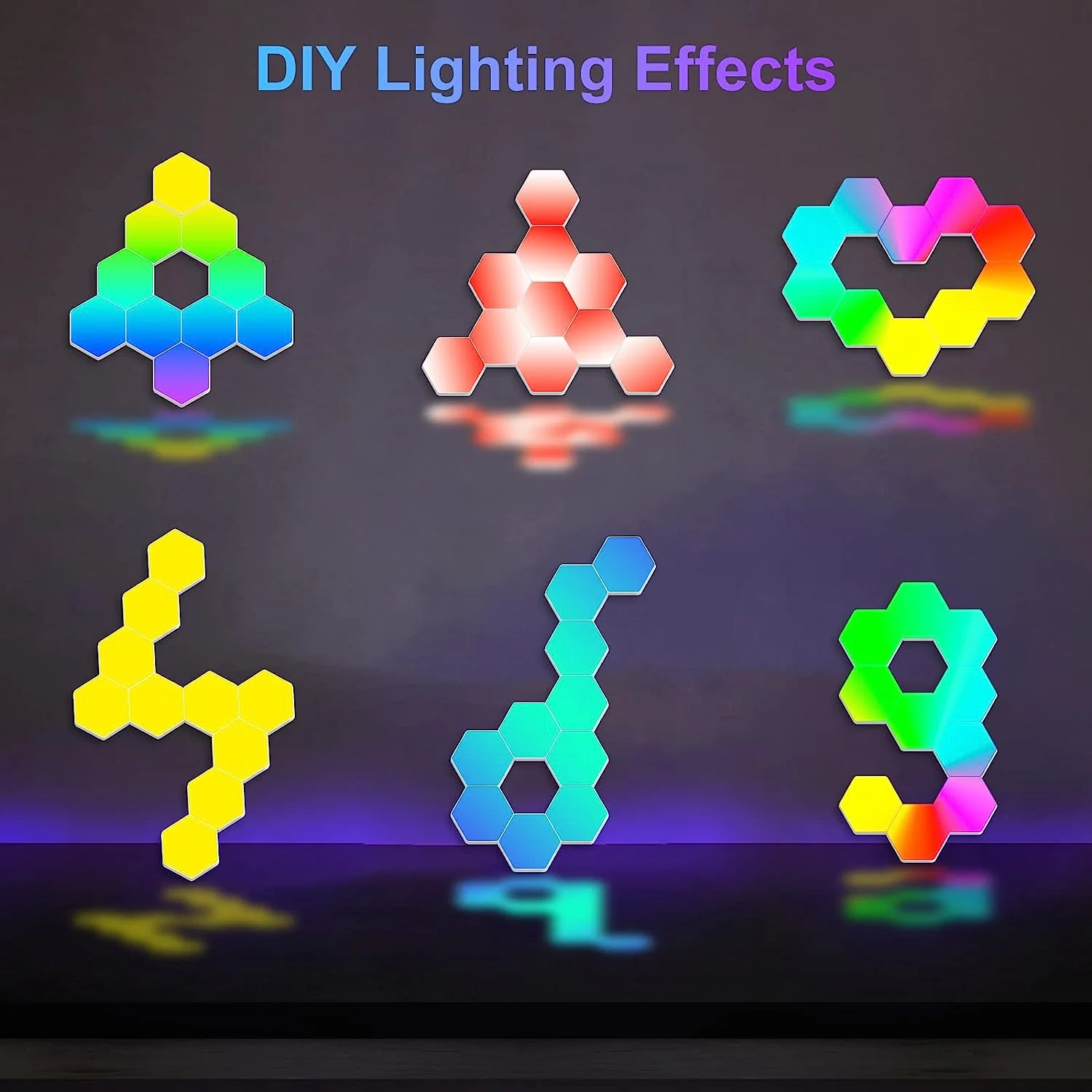 Hexagon LED Wall Light Panels  (10 Pack) - Image 7