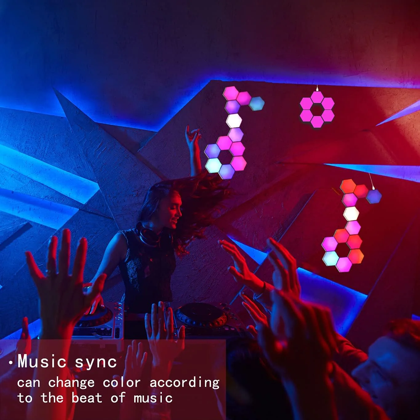 Hexagon LED Wall Light Panels  (10 Pack) - Image 8