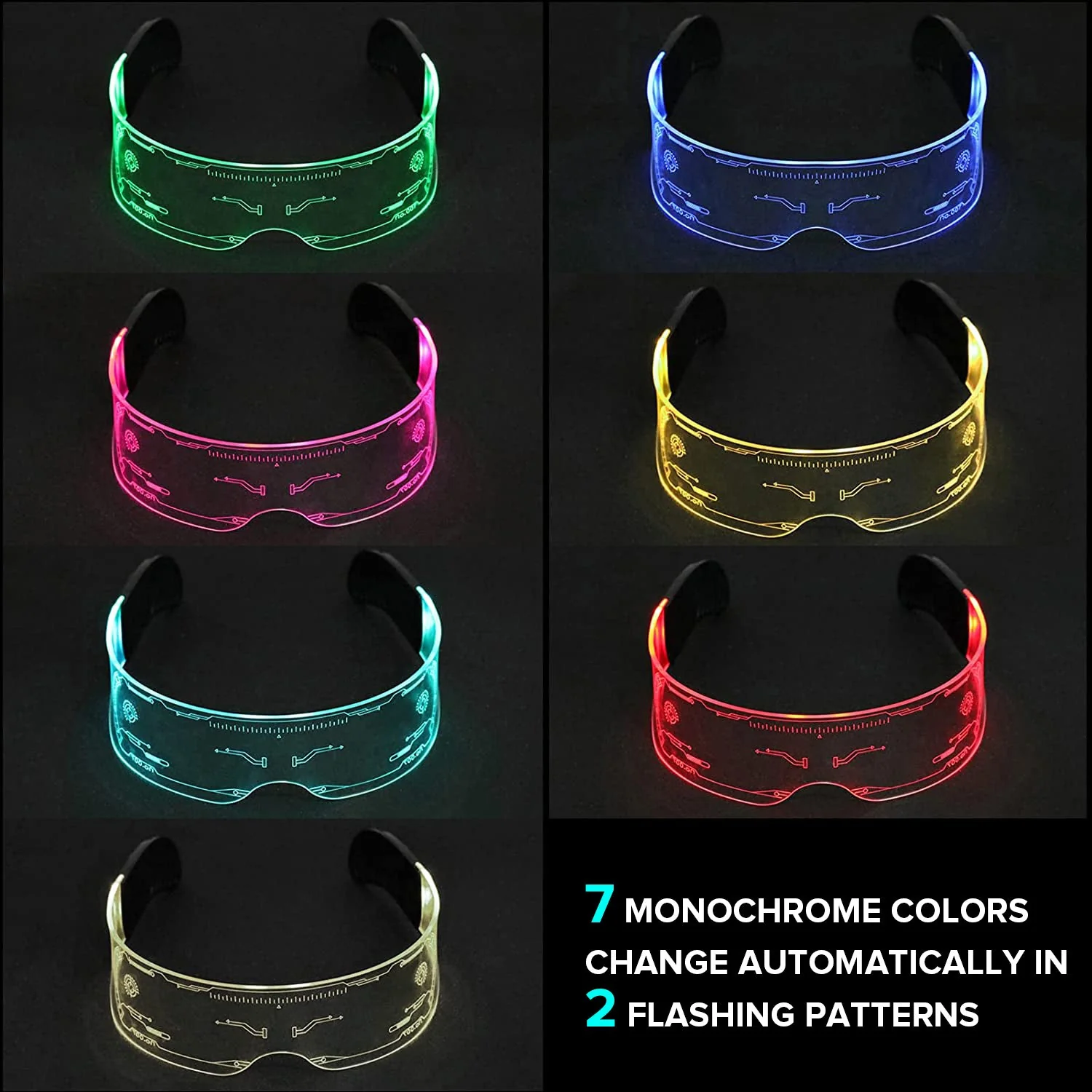 GTRAICNG Cyberpunk glasses  LG01 (3PCS) - Image 3