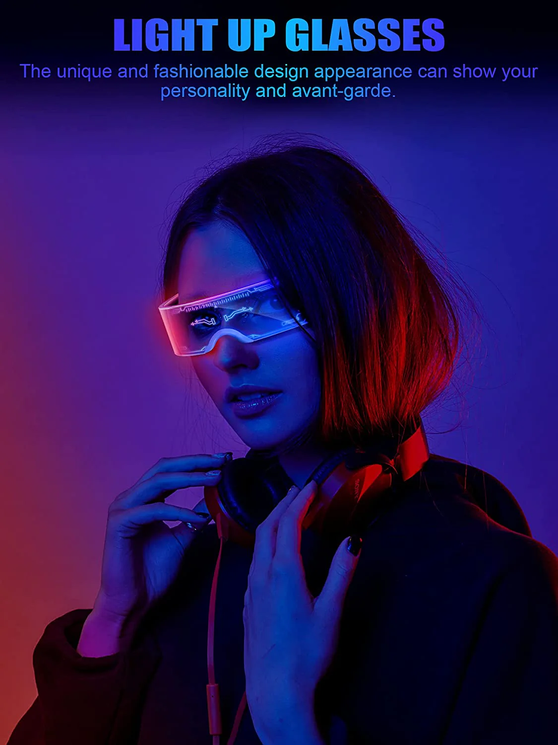 GTRAICNG Cyberpunk glasses  LG01 (3PCS) - Image 6